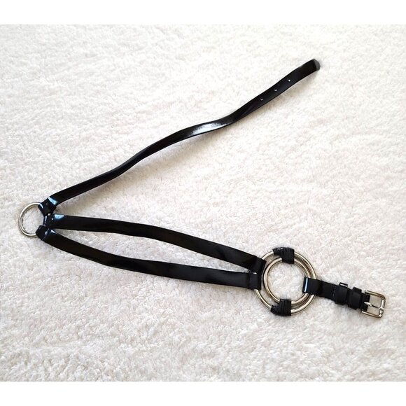 Sandy Duftler Designs Accessories - Vintage Sandy Duftler Designs Genuine Leather Belt Black Size Medium Made in USA